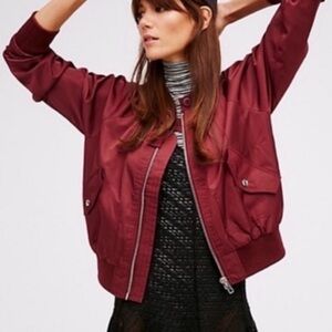 Women’s Free People Bomber Jacket Olive Color